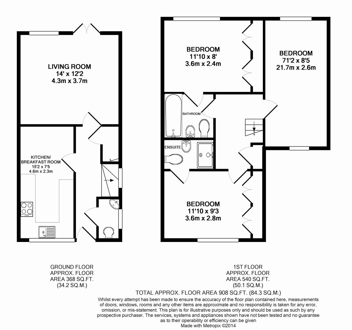 Floorplan for Halls Drive, Horsham